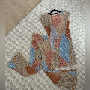Never Fully Dressed Patchwork Tunic and Pants Set